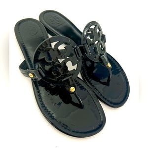 Tory Burch Millers Sandals Sz 9 Black